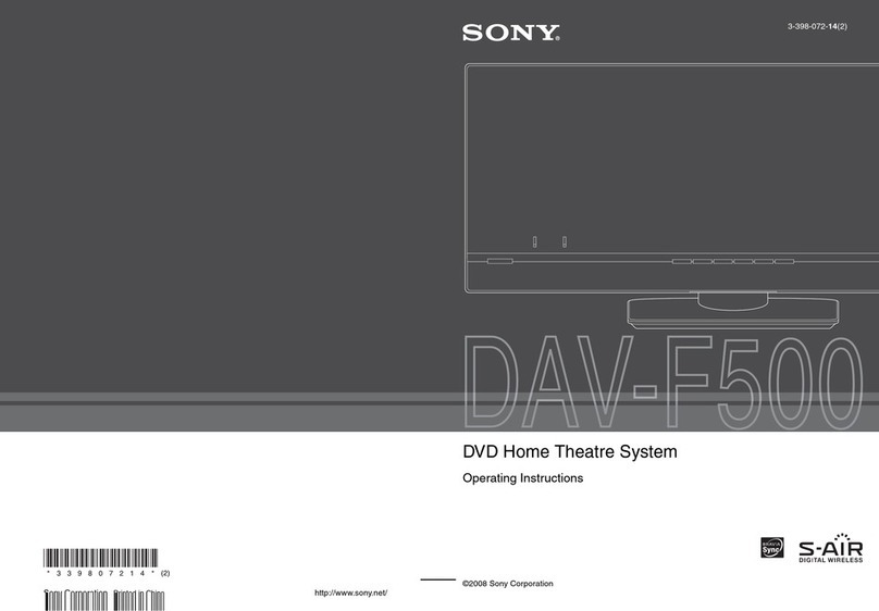 Sony DAV-F500 User manual