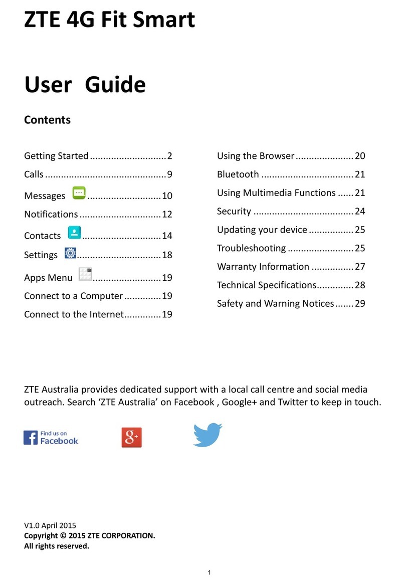 Zte 4G Fit Smart User manual