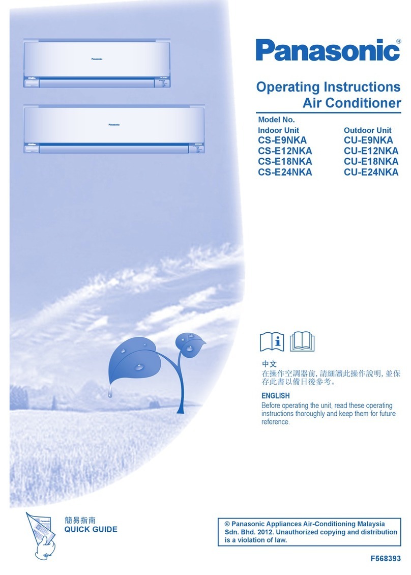 Panasonic CS-E9NKA User manual
