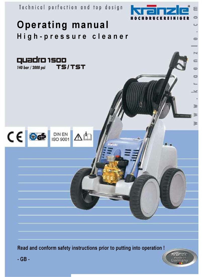 Kranzle quadro 1500 TST operating manual