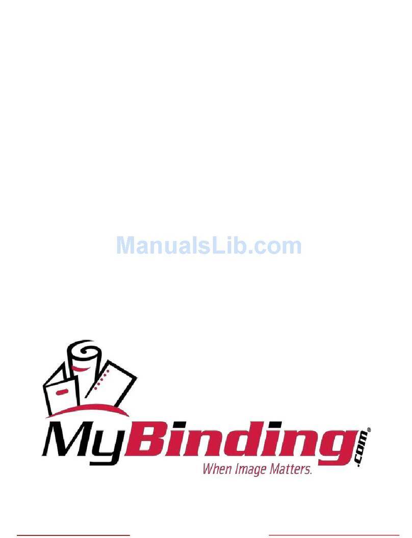 MyBinding MY2700 operating instructions