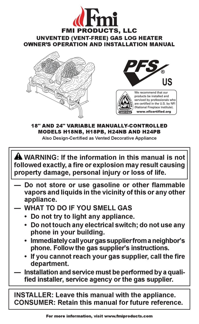 FMI H18NB OWNER'S OPERATION AND INSTALLATION MANUAL