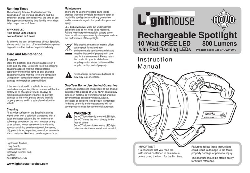 Lighthouse H ENOVA10WB User manual