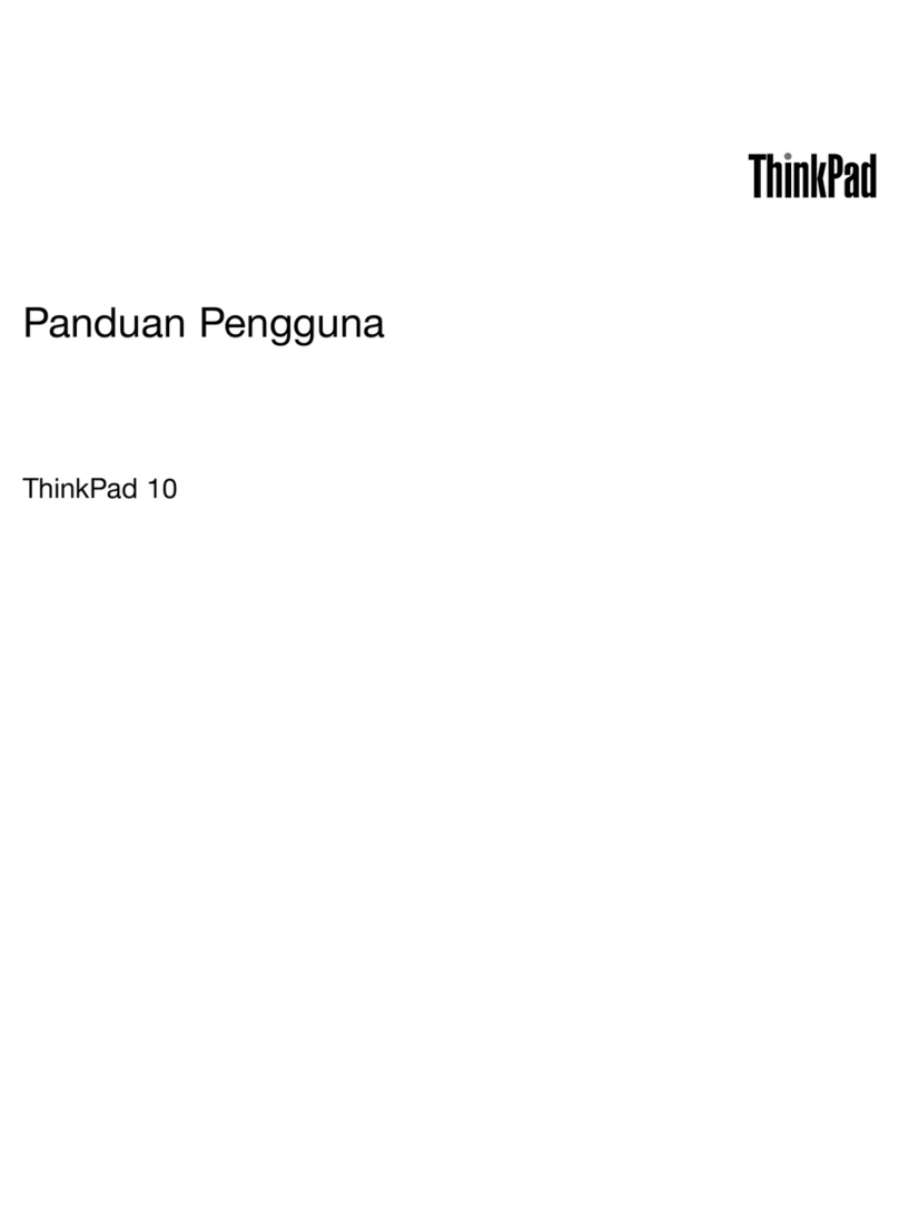 ThinkPad Panduan Pengguna 10 User manual