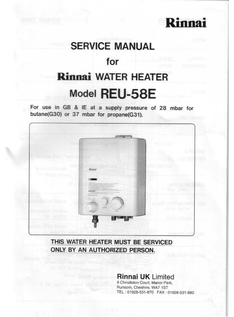 Rinnai REU-58E User manual