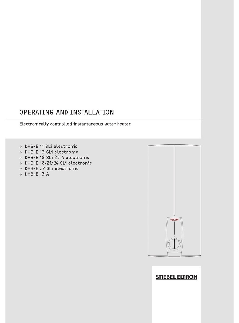 STIEBEL ELTRON DHB-E 11 SLi electronic Operating and installation