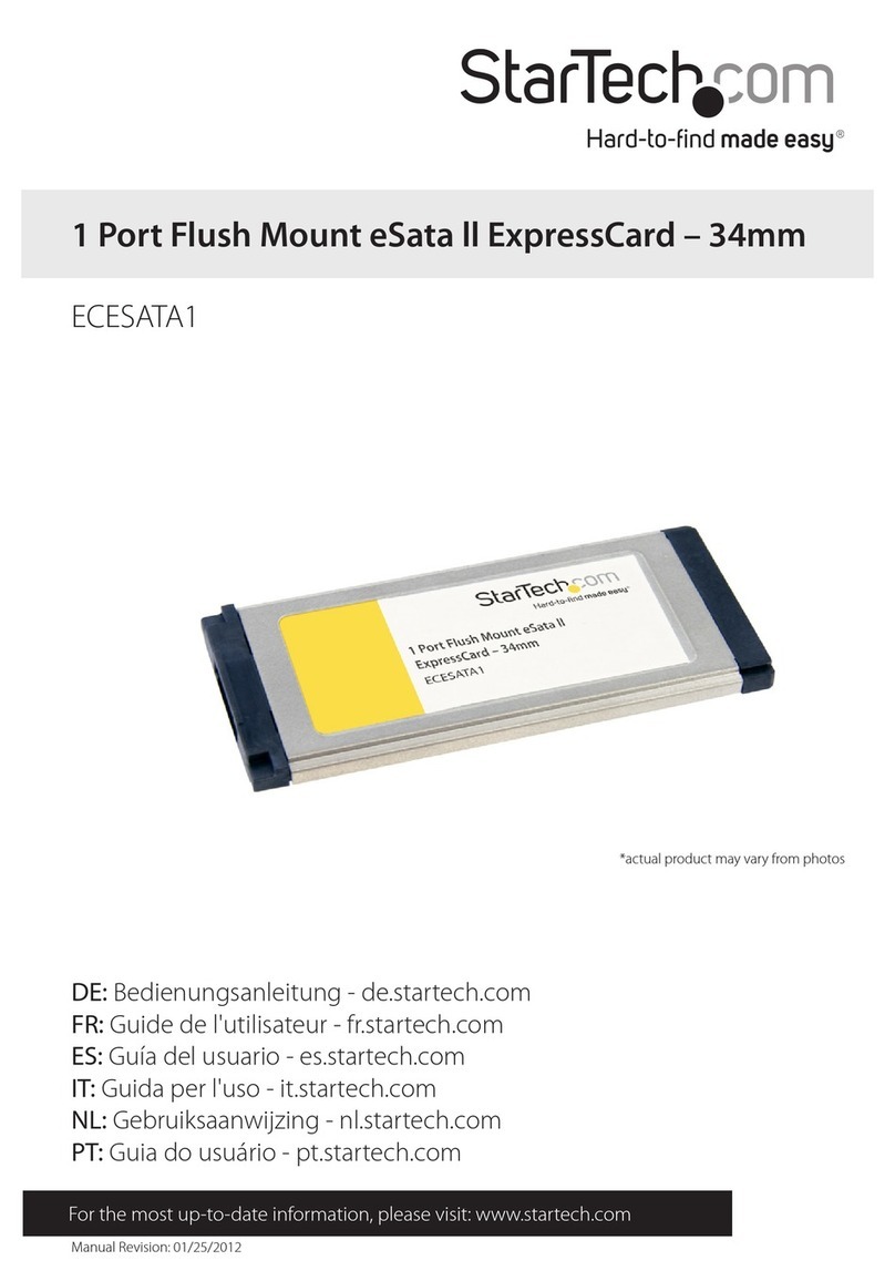 StarTech.com ECESATA1 User manual