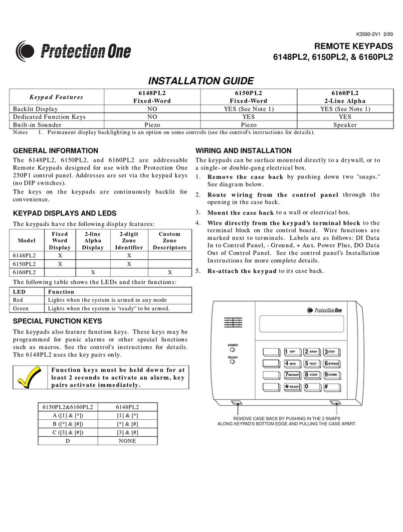 Protection One 6148PL2 installation guide