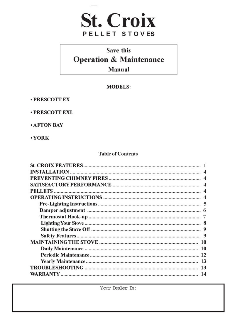 St. Croix PRESCOTT EX Operation & maintenance manual