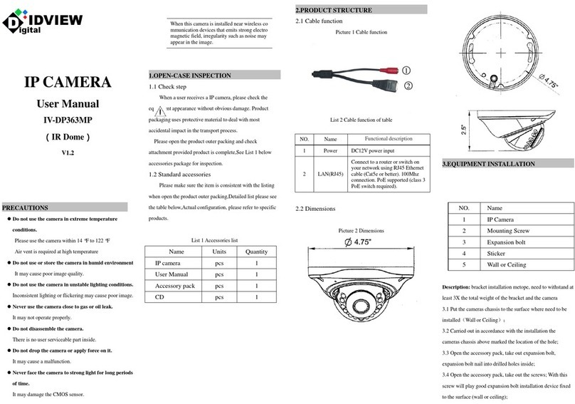 ID View IV-DP363MP User manual