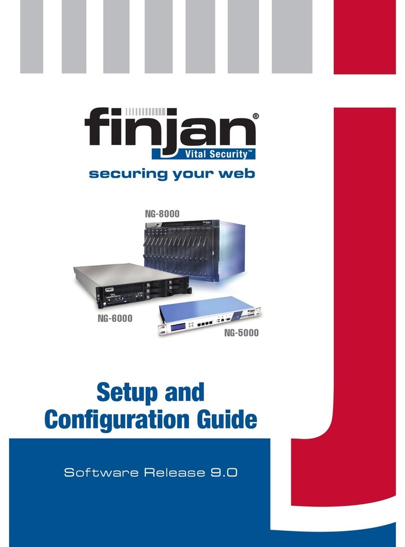 finjan NG-8000 Setup and configuration guide