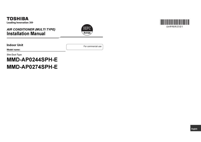 Toshiba MMD-AP0244SPH-E installation manual