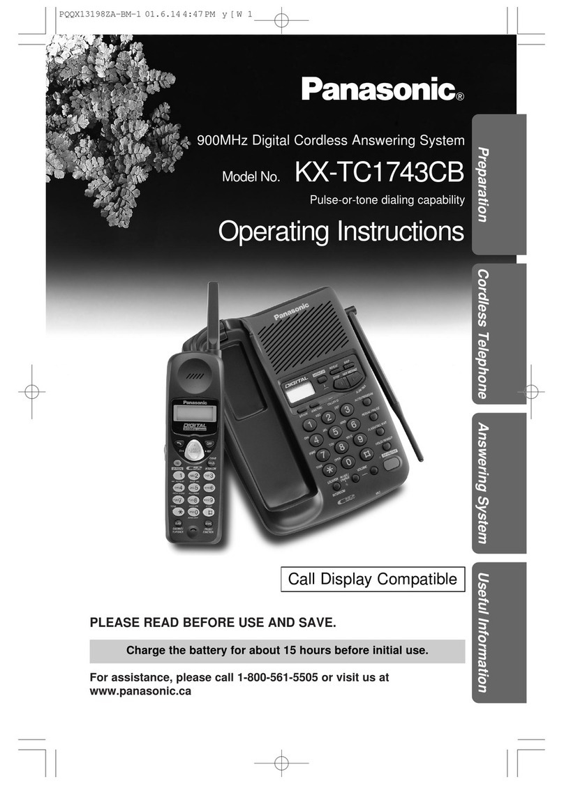 Panasonic KX-TC1743CB User manual