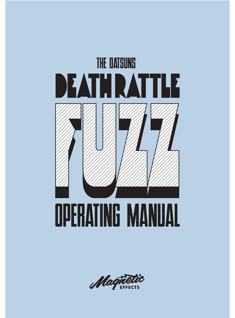 Magnetic Effects Death Rattle Fuzz operating manual