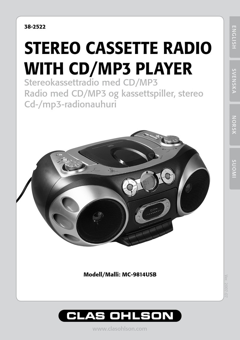 Clas Ohlson MC-9814USB instructions