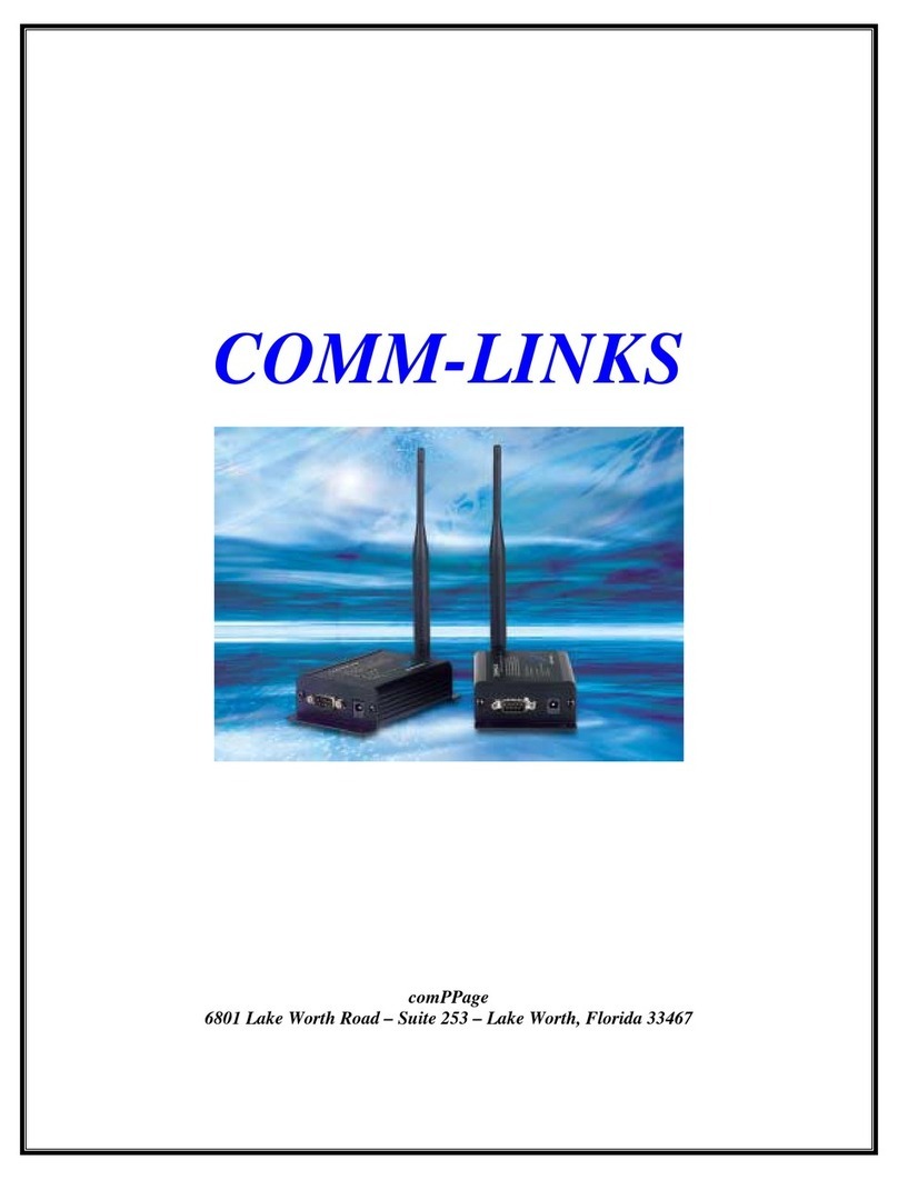 comPPage RF RS232 COMM-LINKS manual