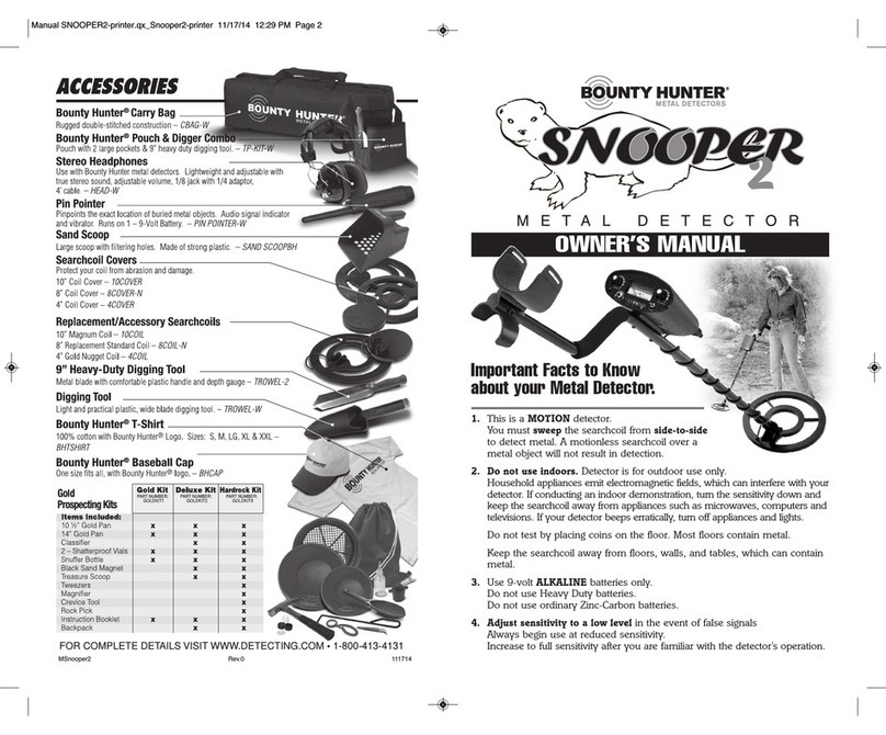 Bounty Hunter Snooper 2 User manual