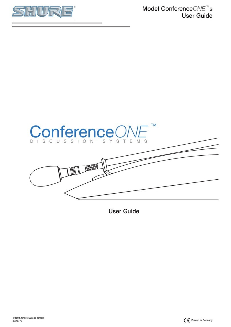 Shure ConferenceONEs user guide