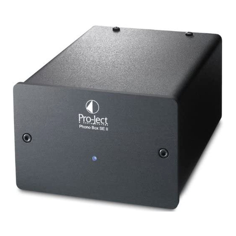 Pro-Ject Audio Systems Phono Box SE II User manual Pro-Ject Audio Systems Phono Box SE II User manual