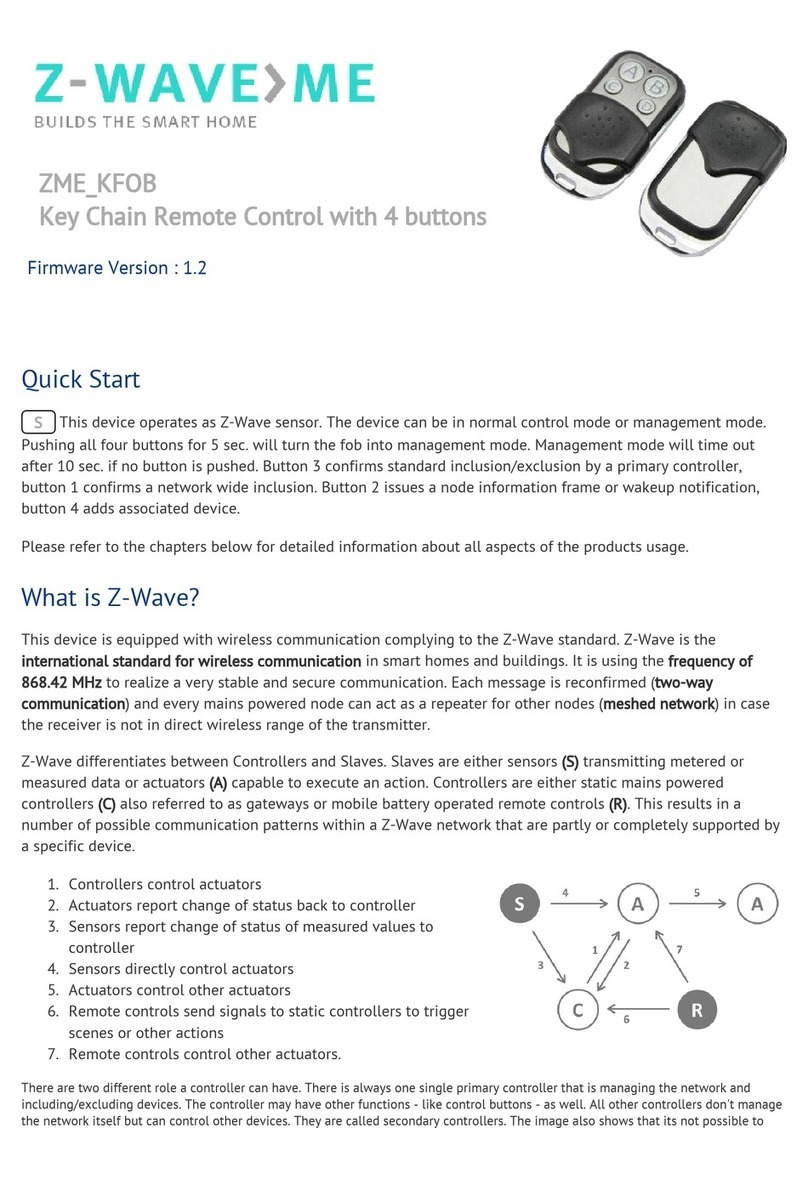Z-Wave ZME_KFOB manual