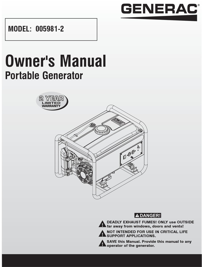 Generac Power Systems 005981-2 owner's manual