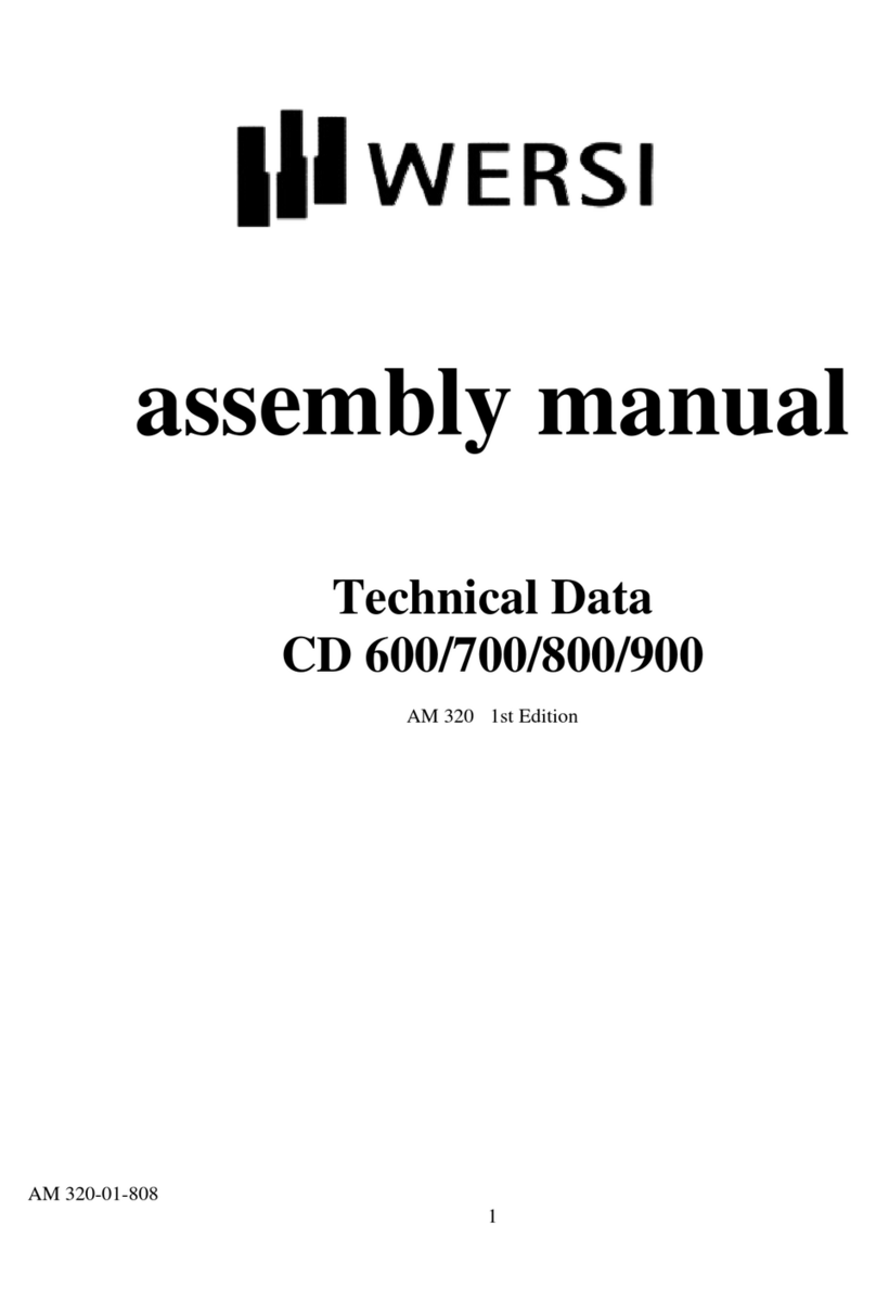 Wersi CD 600 Assembly manual