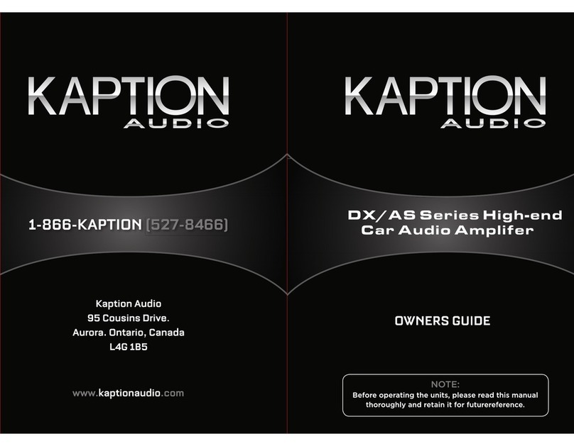 Kaption Audio AS 100.4 User manual Kaption Audio AS 100.4 User manual