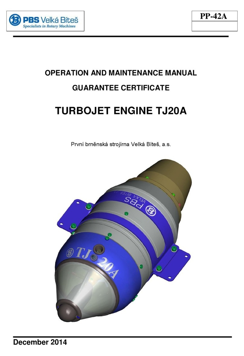Velká Bíteš Turbojet Engine TJ20A Operation and maintenance manual