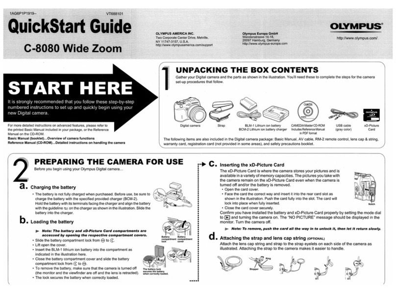 Olympus CAMEDIA C-8080 Wide Zoom User manual