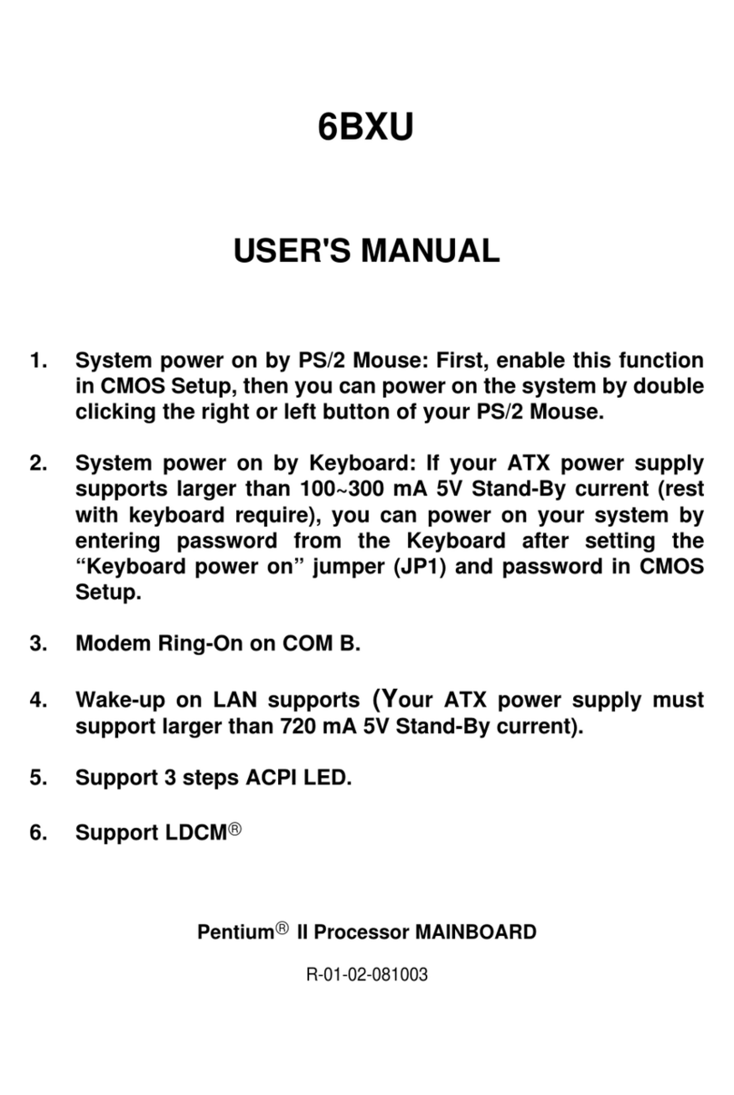 Gigabyte GA-6BXU User manual