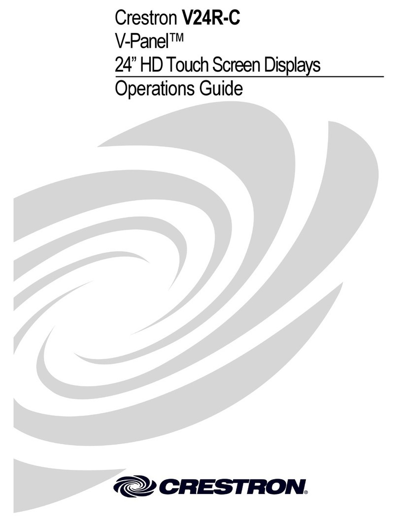 Crestron V-Panel V24R-C User manual Crestron V-Panel V24R-C User manual