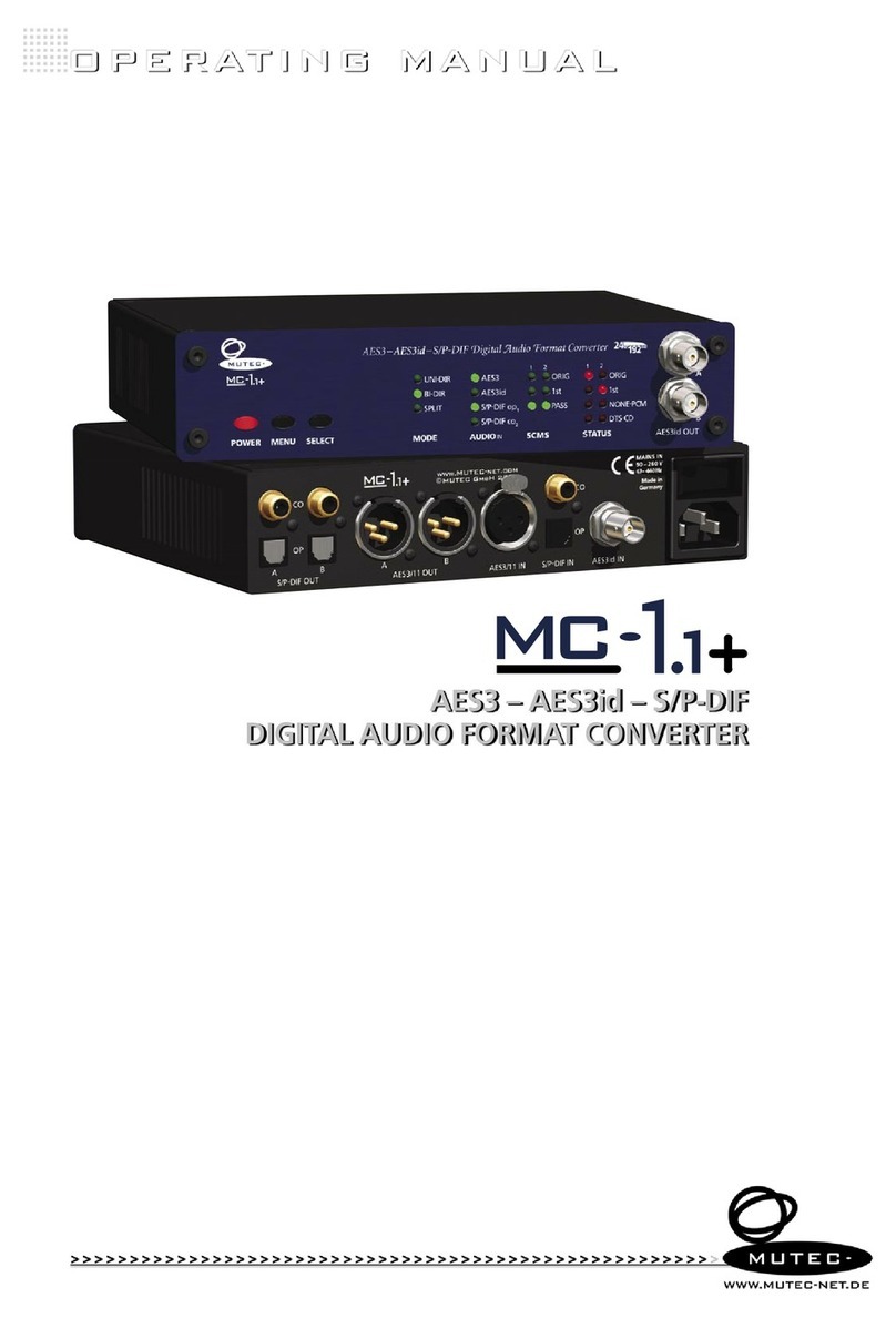 Mutec MC-1.1+ operating manual