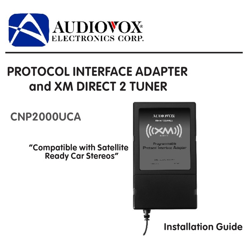 Audiovox CNP2000UCA User manual