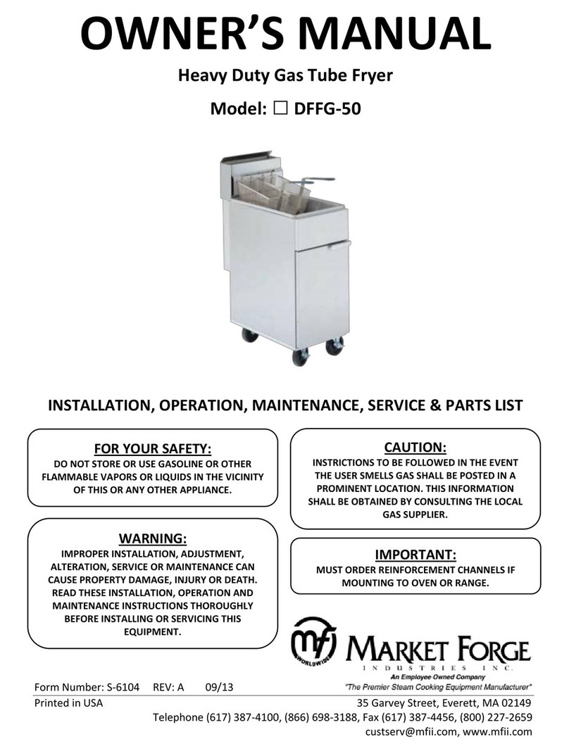 Market Forge Industries DFFG-50 User manual