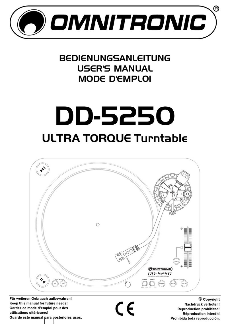 Omnitronic DD-5250 User manual