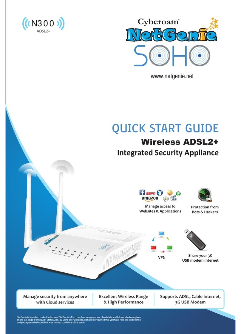 Cyberoam NetGenie Soho quick start guide