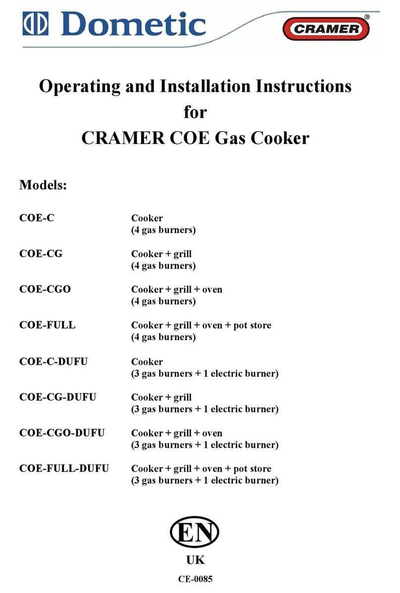 Dometic COE-C Operating and installation instructions