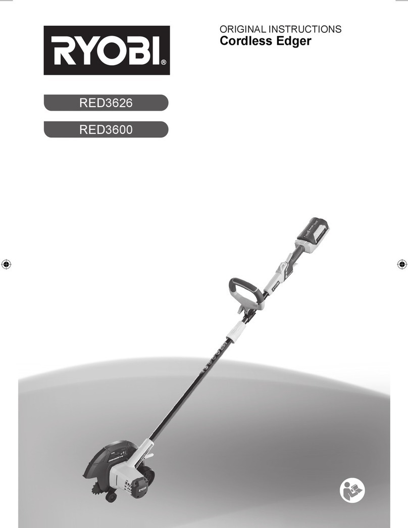 Ryobi RED3626 Original instructions