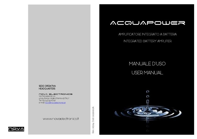 Nova Electronics Aquapower user manual