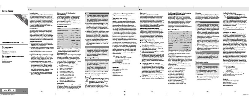 Silvercrest SLM 11 B2 User manual Silvercrest SLM 11 B2 User manual