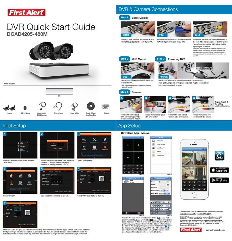 First Alert DCAD4205-480M User manual