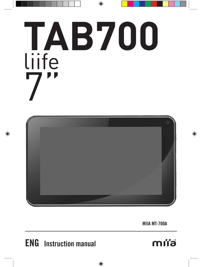 Miia TAB700 liife 7" MT-700A User manual