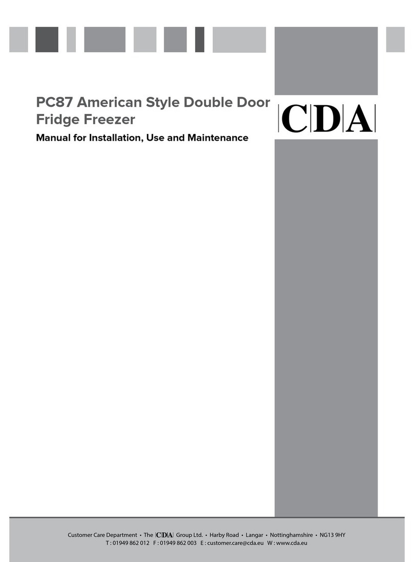 CDA PC87 Manual for installation, use and maintenance