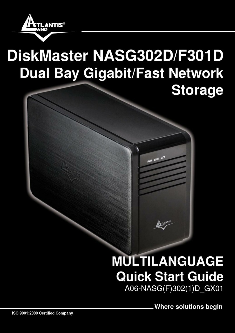 Atlantis Land DiskMaster NASG302D User manual