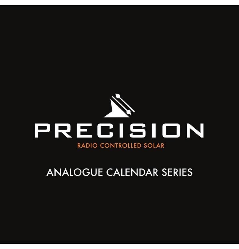 Precision ANALOGUE CALENDAR SERIES user guide