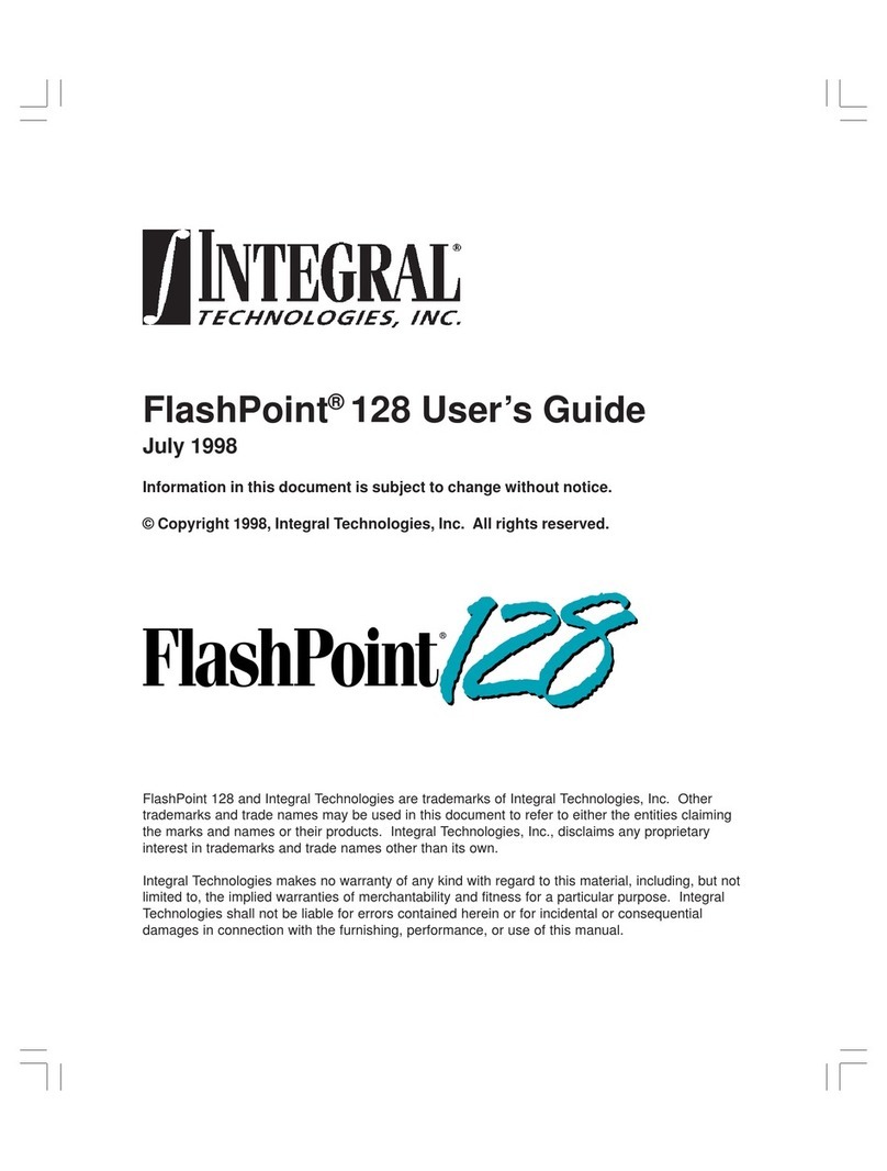 Integral Technologies FlashPoint 128 Lite user guide