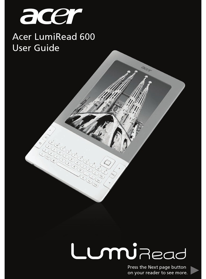 Acer LumiRead 600 user guide