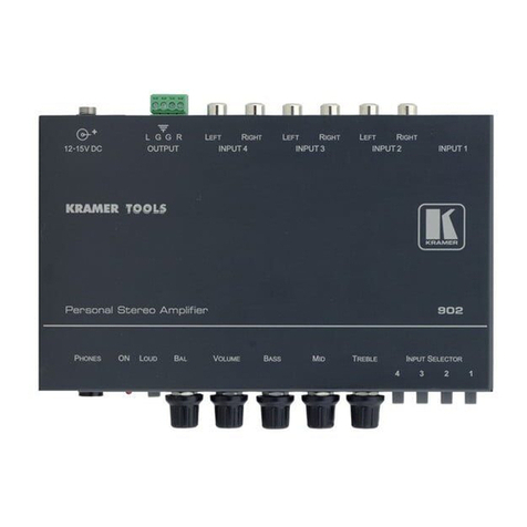 Kramer 902 User manual