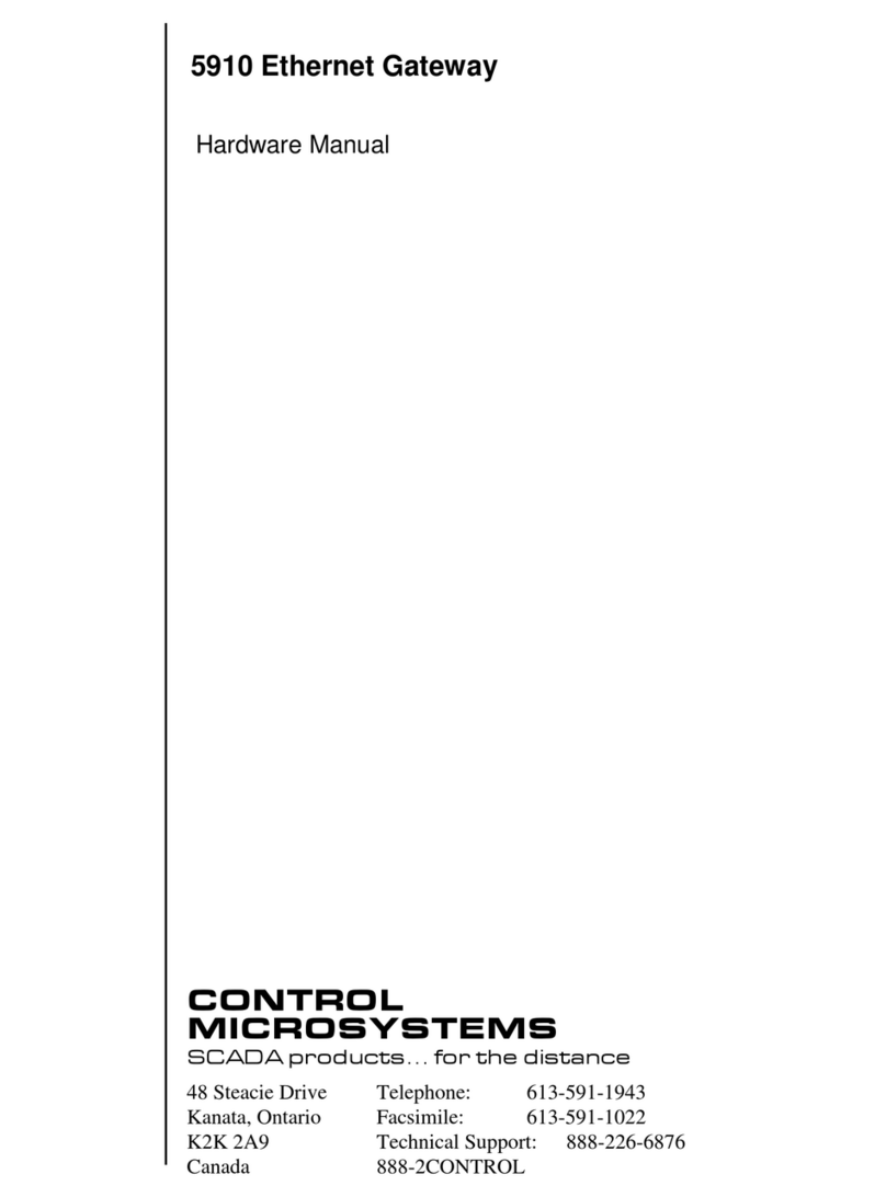 Control Microsystems 5910 user manual