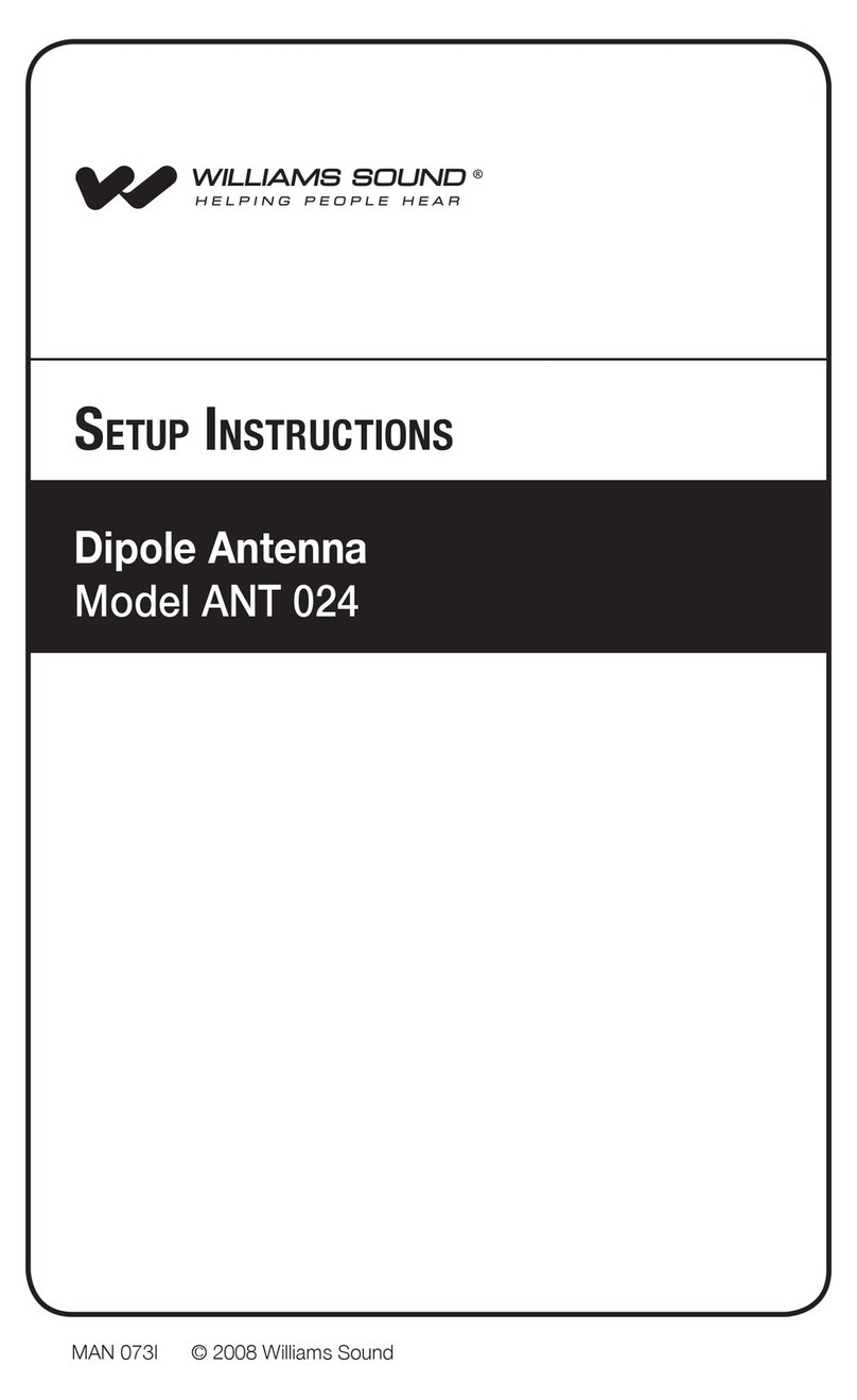 Williams Sound ANT 024 Setup instructions